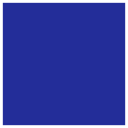 Image of Vivid-Blue paint color on Foam Letters.