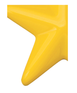 Image of Gemini formed plastic letter using Number 2000 Yellow CAB Renewal Plastic.
