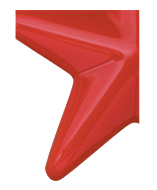 Image of Gemini formed plastic letter using Number 2662 Red Orange CAB Renewal Plastic.