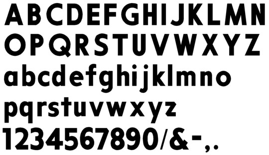 Image of our complete alphabet in Futura font Plastic Formed dimensional Letters
