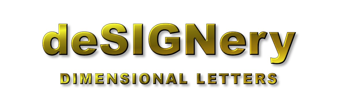 dimensional letters logo