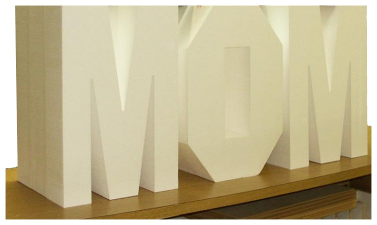 Images of our styrofoam letters
