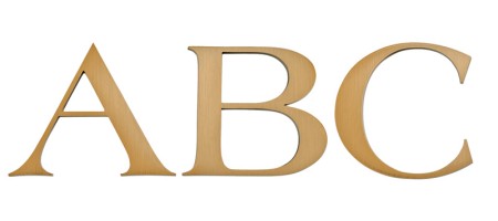 Image of Gemini cast metal letter in AMERICANA BOLD font style.