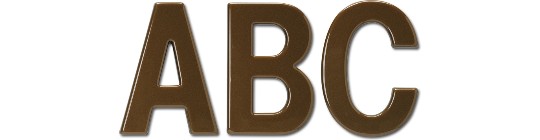 Image of Gemini formed plastic letter in helvetica-medium-condensed font style.